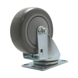 4 in. Polyurethane Swivel Plate Caster with 375 lbs. Load Rating