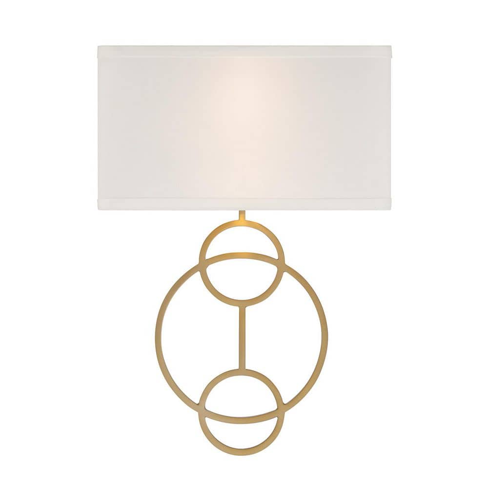 10 in. 2 Light Vibrant Gold Sconce price history on PriceWatchPro