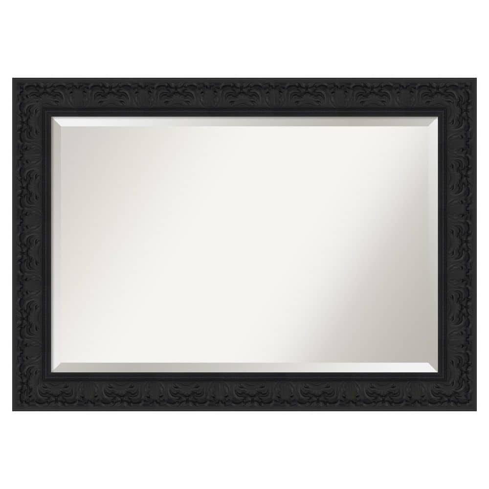 Luxe Black 42.75 in. x 30.75 in. Beveled Traditional Rectangle Framed Wall Mirror price history on PriceWatchPro