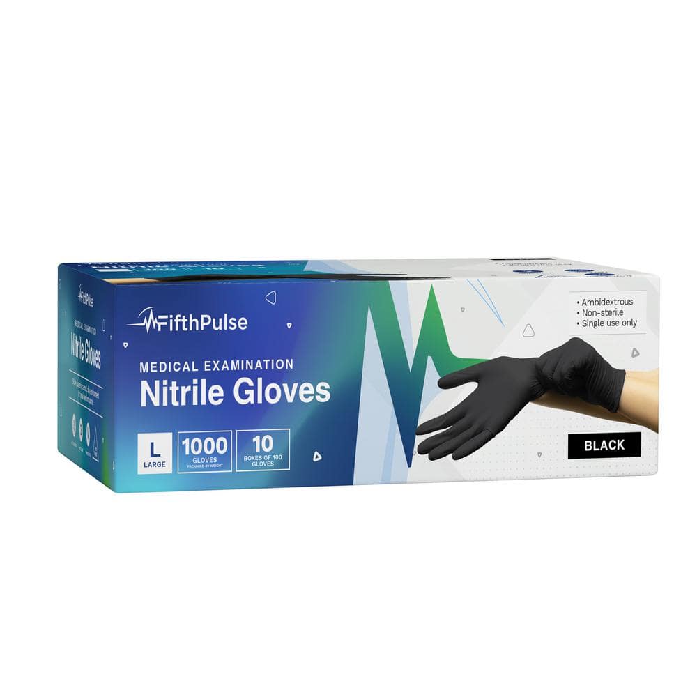 Large - Nitrile Gloves, Latex Free and Powder Free - Medical Examination Di
