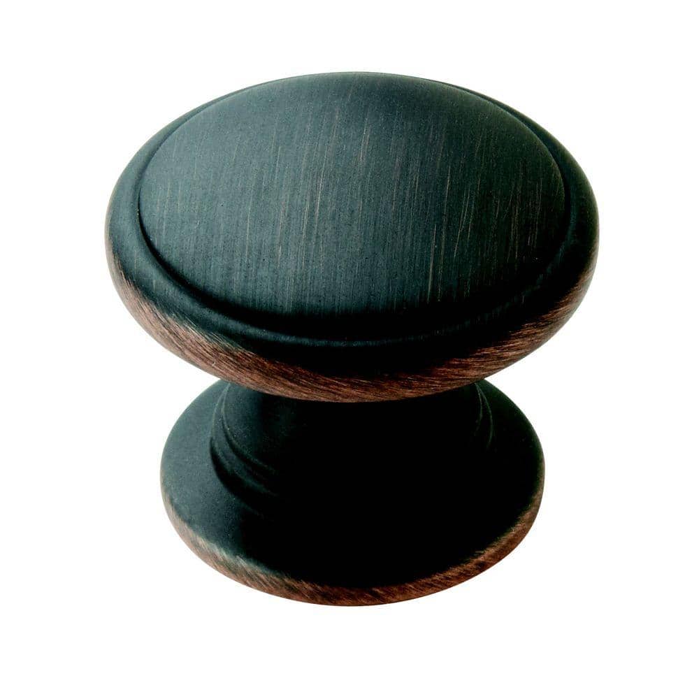 Ravino 1-1/4 in. (32mm) Traditional Oil-Rubbed Bronze Round Cabinet Knob