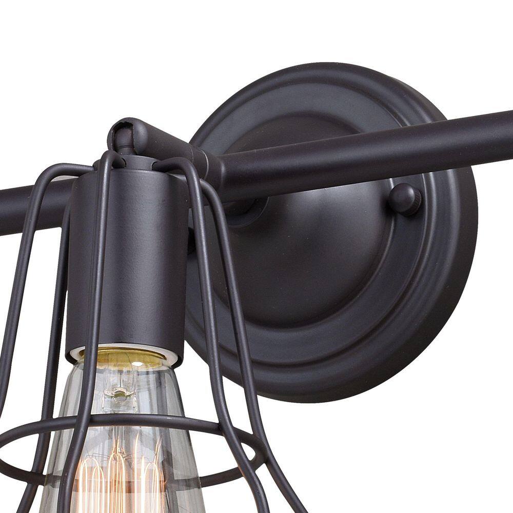 Clybourn Adjustable 3-Light Vanity in Oil Rubbed Bronze