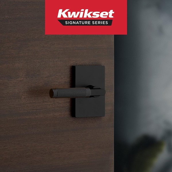 Prava Matte Black Passage Hall/Closet Door Handle 4-Pack