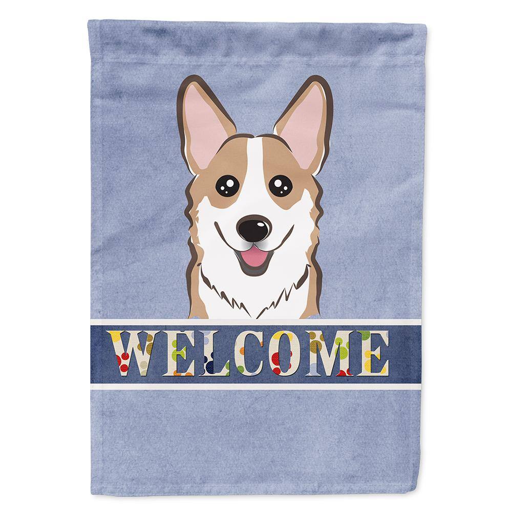 Caroline Treasures Bandiera Da Giardino Rettangolare Con Corgi Di Natale, 2 Lati, Piccola, Multicolore