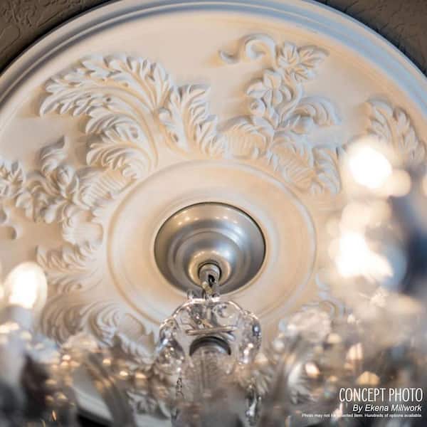 Orrington 13-1/4" Ceiling Medallion – Fits Canopies Up To 6-5/8", Two-Piece Design For Easy Install