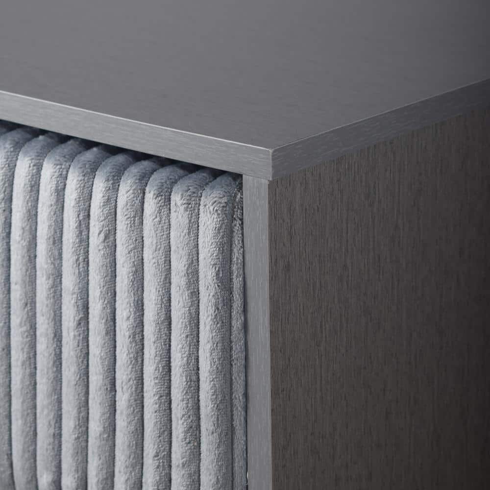 Gray Contemporary 5-Drawer Chest with Dovetail Drawer