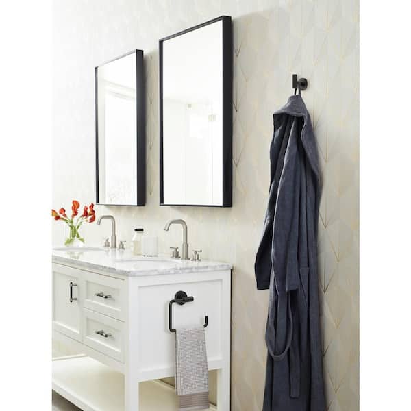Mergence 3 in. (76mm) Modern Matte Black/Satin Nickel Bar Cabinet Pull