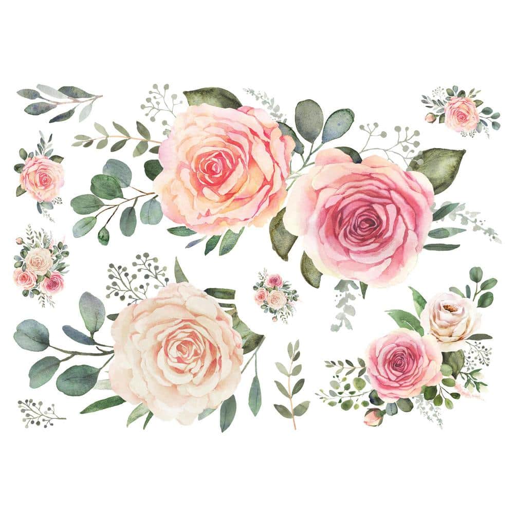 Sticker mural Fleurs Bouquet de roses - TenStickers