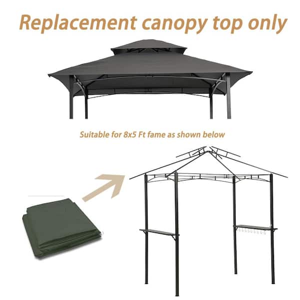 itapo 8 ft. x 5 ft. Polyester Grill 