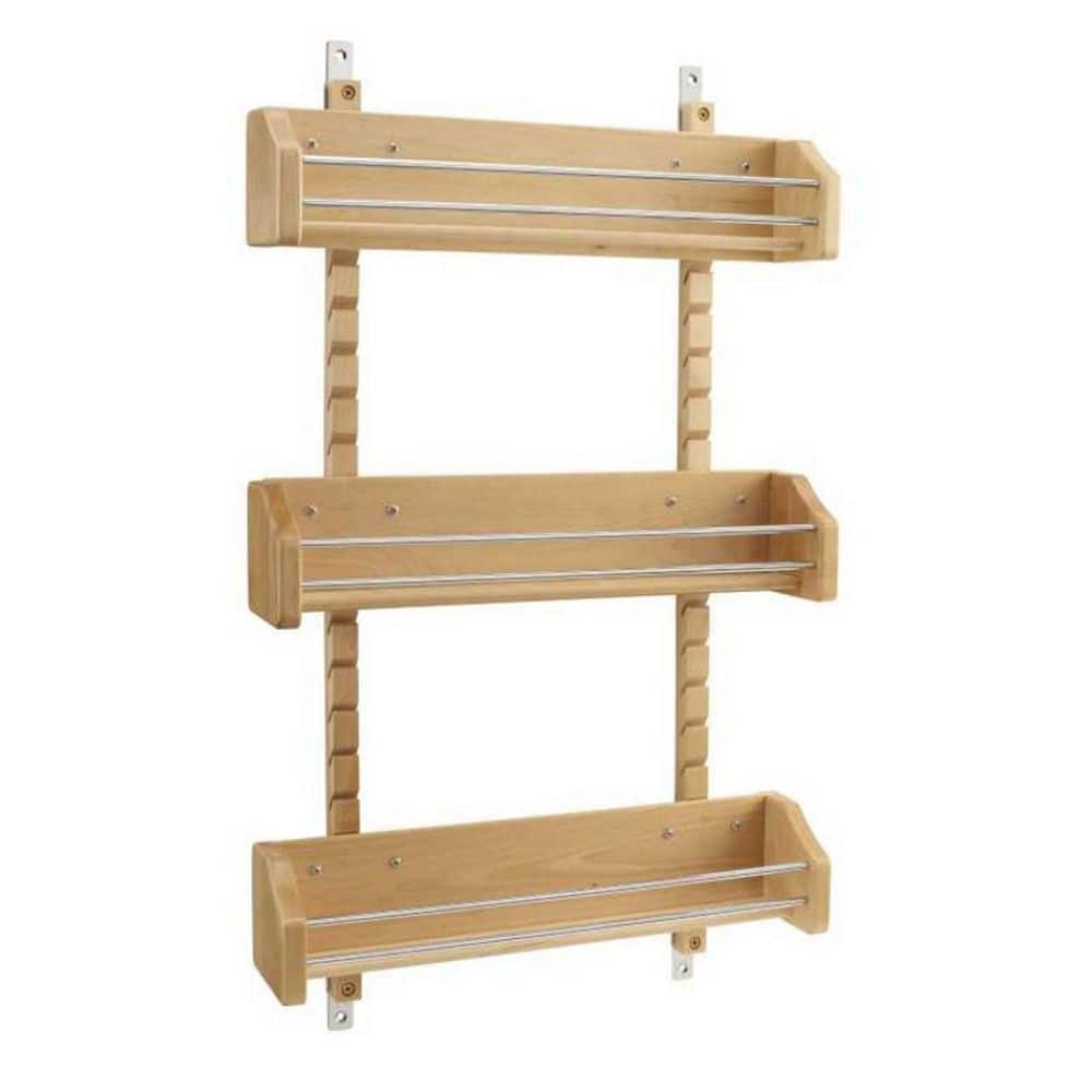 Large Adjustable 3-Shelf Cabinet Door Mount Spice Rack price history on PriceWatchPro