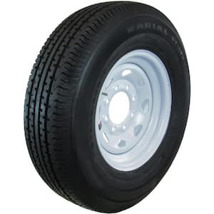 Radial Trailer Tire Assembly, ST235/80R16, 8-Hole, LRE 10PR