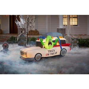 3.5 ft. Ecto 1 with Slimer Halloween Inflatable