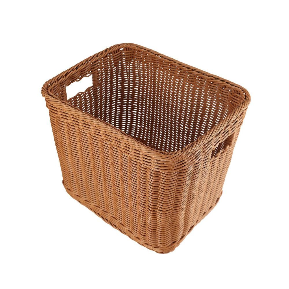 Brown 14.96 in. x 11.81 in. Rectangle Polypropylene Woven