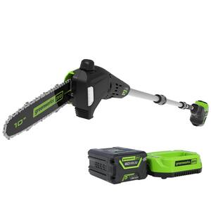 PRO 10 in. 60V Battery Cordless Pole Saw with 2.0 Ah Battery and Charger