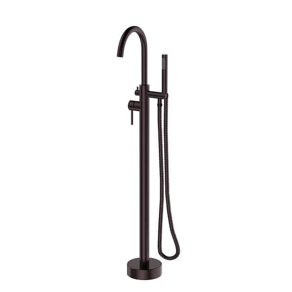 Maincraft Single-Handle Freestanding Tub Faucet with Hand Shower Head in Oil Rubbed Bronze