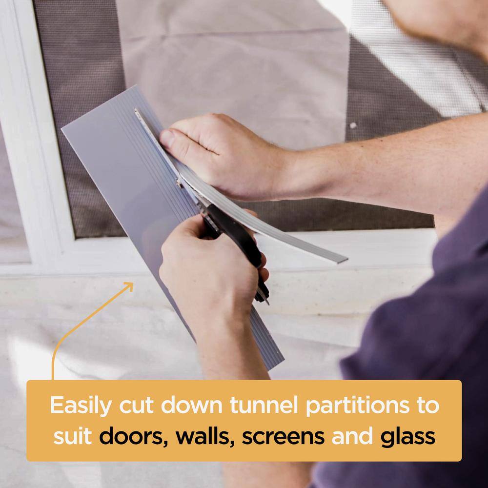 Large Black Plastic Pet Door with Magnetic Lock