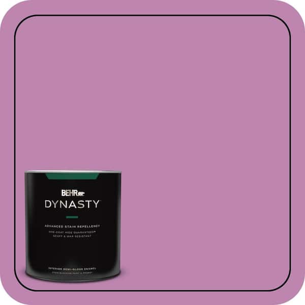 BEHR DYNASTY 1 qt. #MQ4-60 Joie De Vivre One-Coat Hide Semi-Gloss Enamel Interior Stain-Blocking Paint and Primer