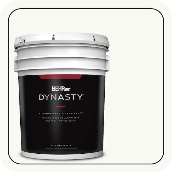 BEHR DYNASTY 5 gal. Home Decorators Collection #HDC-NT-04G Blanca Peak Matte Interior Stain-Blocking Paint & Primer