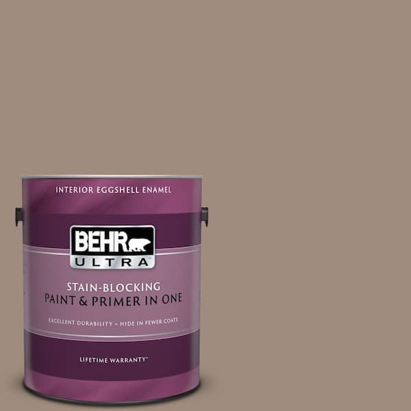 BEHR ULTRA 1 gal. #UL140-6 Antique Leather Eggshell Enamel Interior Paint and Primer in One