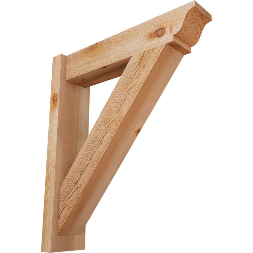 6 in. x 28 in. x 24 in. Western Red Cedar Traditional Rough Sawn Outlooker price history on PriceWatchPro