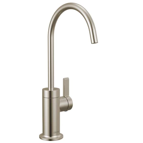 Single Handle 10.81 in. Faucet for Instant Cold-Water Dispenser in Stainless