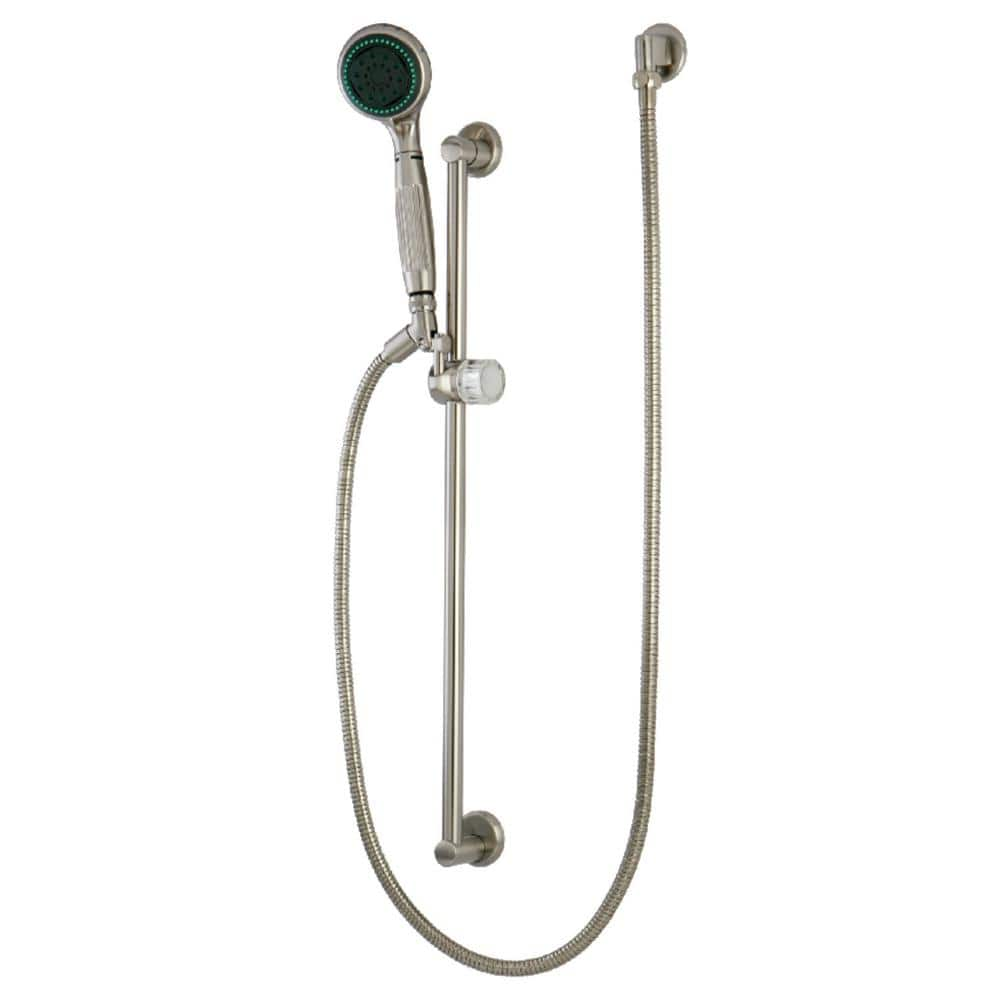 Kingston Brass 5-Spray Slide Bar Handshower in Brushed Nickel ...