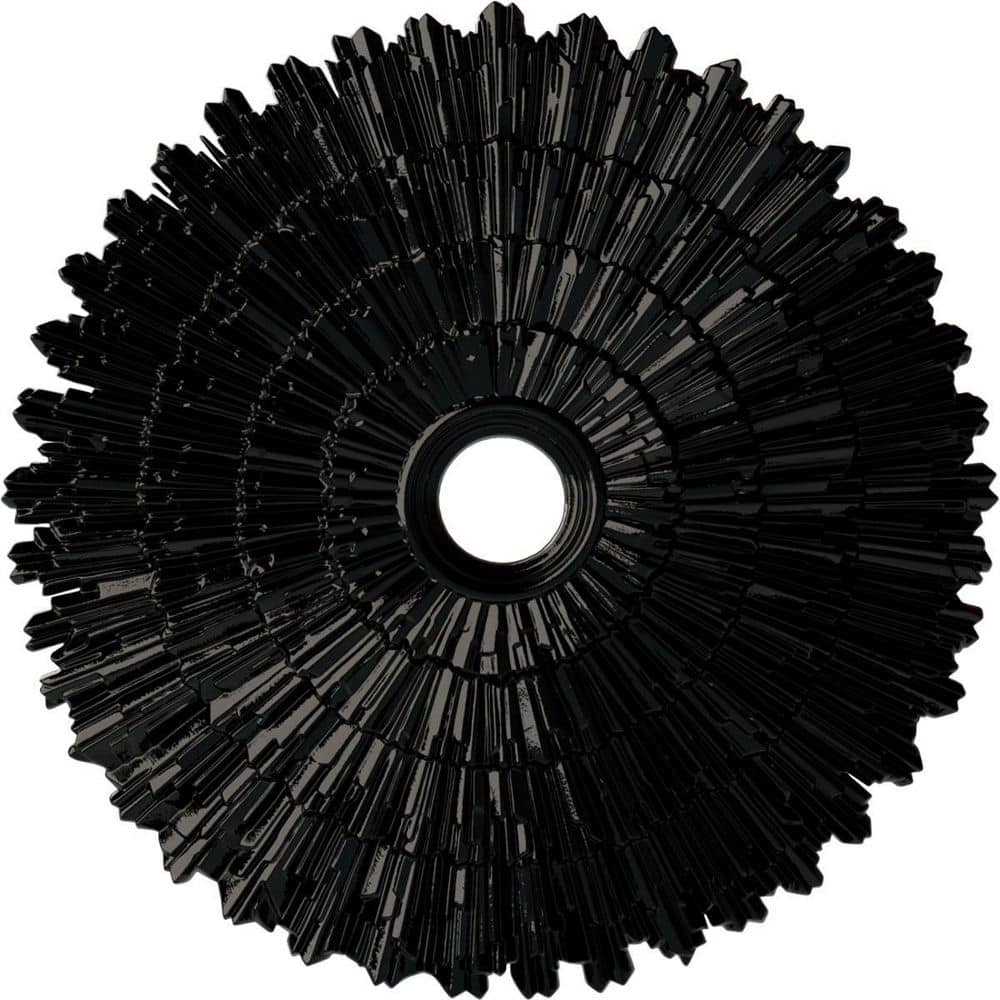 Eryn Hand-Painted Black Pearl Polyurethane Ceiling Medallion