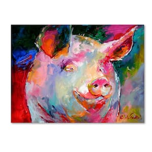 24 in. x 32 in. "Art Pig 1" by Richard Wallich Printed Canvas Wall Art