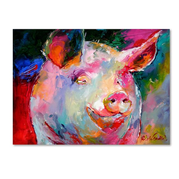 Trademark Fine Art 'Art Pig 1' Canvas Art by Richard Wallich