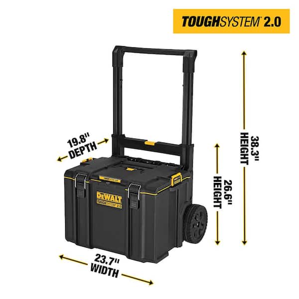 DeWalt ToughSystem 2.0 Storage Carry Case Carrying Toolbox Trolley Heavy  Duty