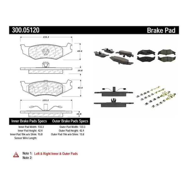 Centric Parts Disc Brake Pad Set