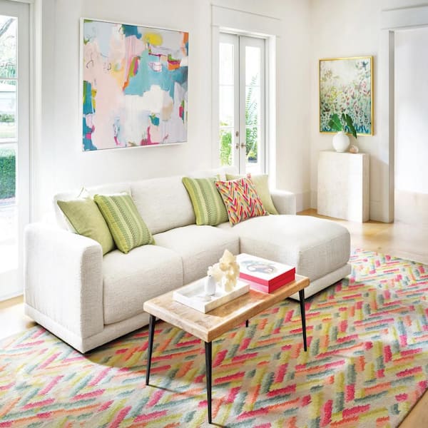 Azura Hand Tufted Wool Multi 5 ft. x 8 ft. Indoor Area Rug