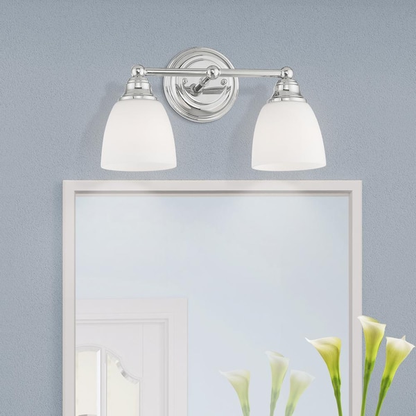 Beaumont 2 Light Polished Chrome Bath Vanity