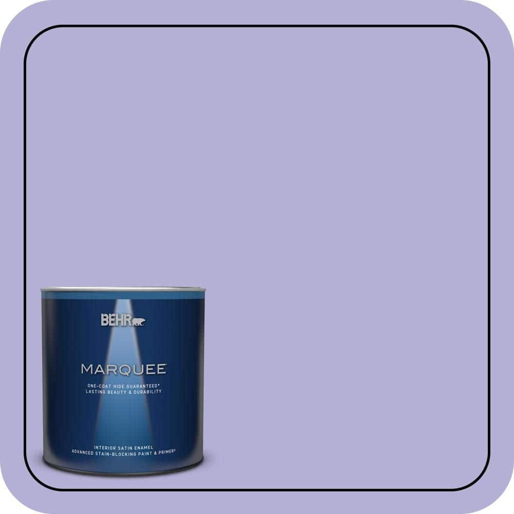 1 qt. #630B-4 Freesia Purple Satin Enamel Interior Paint & Primer price history on PriceWatchPro