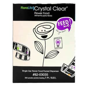300, 1-Pint/0.5 l Crystal Clear Flower Food Packet (Pack of 200)