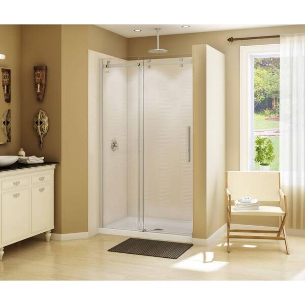 MAAX Halo 47 in. x 79 in. Semi-Frameless Sliding Shower Door in