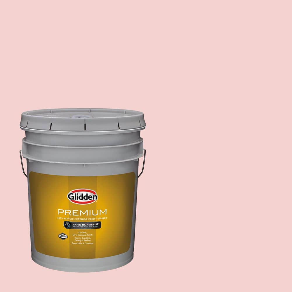 Glidden Premium - 5 gal. PPG1187-2 Adorbs Flat Exterior Latex Paint