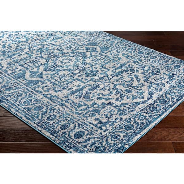 Westbrook Oriental Machine Woven Chenille Area Rug in Light Sky Blue Langley Street Rug Size: Runner 2'7 x 14