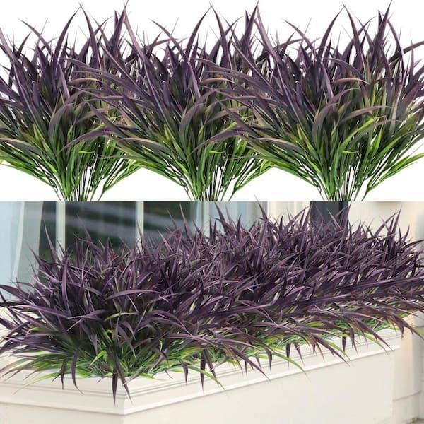 15 in. Purple 16-Bundles Artificial Other Fall Plants Outdoor Fake