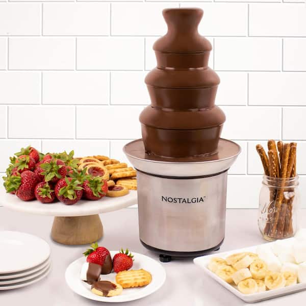 Nostalgia 4-Tier Stainless Steel Chocolate Fountain NCFF986SS