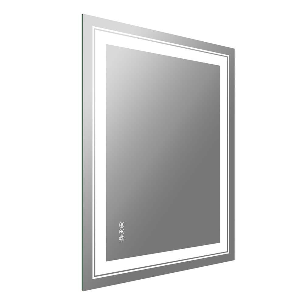 BWE 28 in. W x 36 in. H Rectangular Frameless Dimmable LED