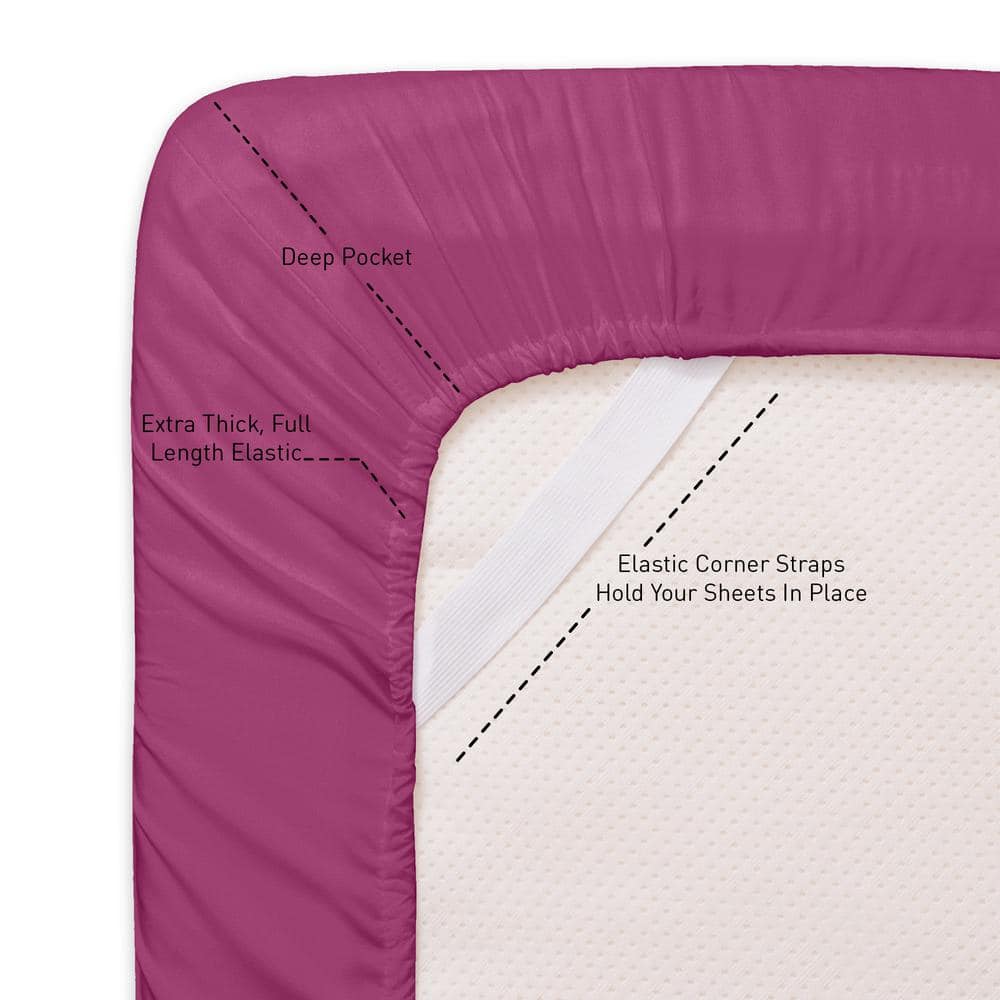 Queen Berry Deep Pocket Microfiber Sheet Set