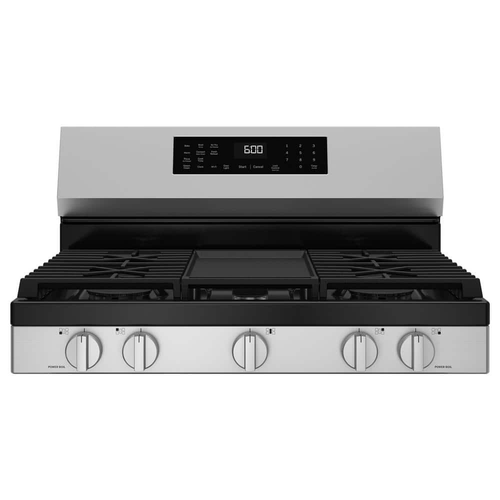 GE 5.3 Cu. Ft. Stainless Freestanding Single Gas Smart Range