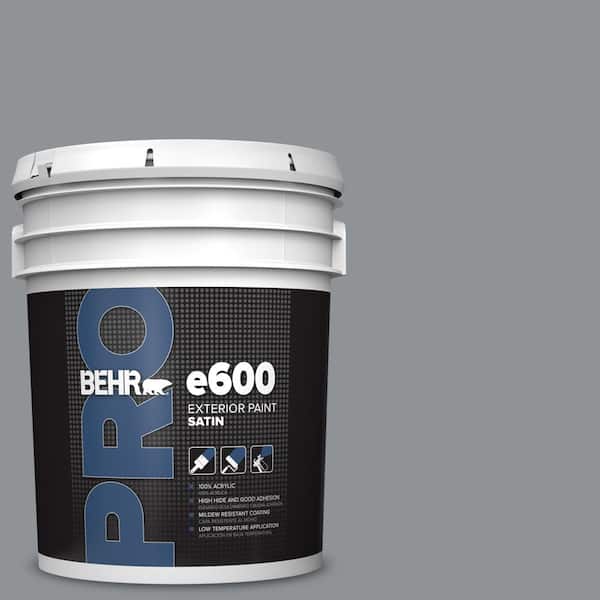 5 gal. #PPU26-05 Flint Gray Satin Enamel Exterior Paint
