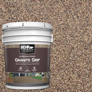 5 Gal. Tan Granite Grip Decorative Flat Interior/Exterior Concrete Floor Coating