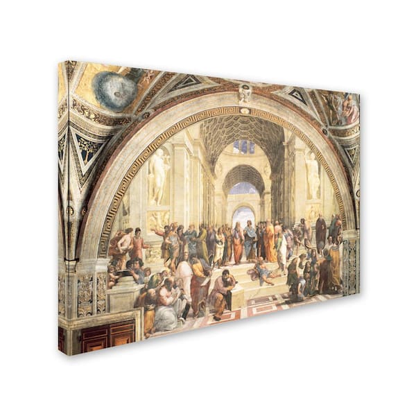 Trademark Fine Art School of Athens by Raphael Floater Frame