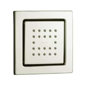 WaterTile 4-7/8 in. Square 22-Nozzle 2.5 GPM Body Spray with Stimulation Spray in Vibrant Polished Nickel