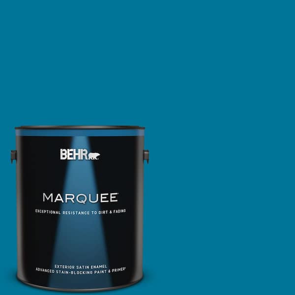 BEHR MARQUEE 1 gal. #P490-7 Mayan Treasure Satin Enamel Exterior Paint & Primer