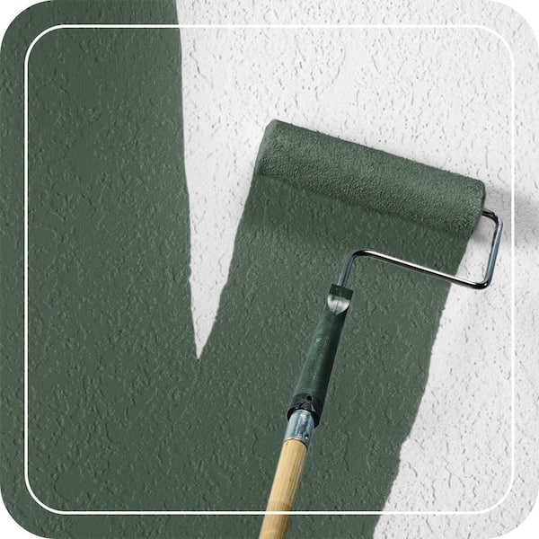 1 gal. #N400-7 Vine Leaf Flat Interior/Exterior Masonry, Stucco and Brick Paint