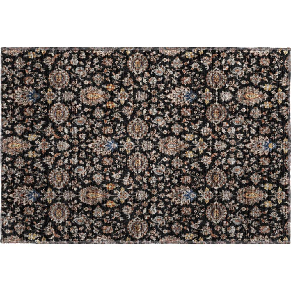 Mayfield Premium Machine Washable Abstract AMF2192 Black 2 ft. x 3 ft. Accent Rug price history on PriceWatchPro